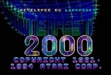 une photo d'Ã©cran de Tempest 2000 sur Atari Jaguar
